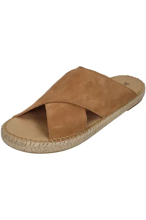 Espadrij l´originale CROISETTE VELOUR MEN Keilpantolette Cognac - Verkäufer: Shoedeal Jana Sievers e.K.