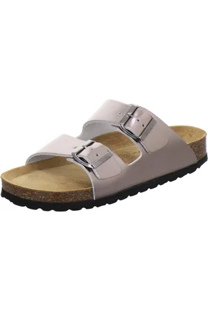 Afs 210092 Zweischnaller Pantolette für Damen mit Fußbett, bequeme Sandalen aus Leder - Verkäufer: