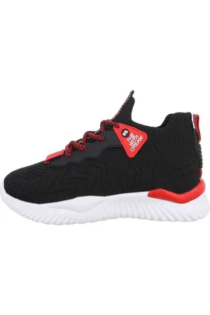 Ital-Design Damen Low-Top Freizeit Sneaker Flach Sneakers Low in Weinrot - Verkäufer: