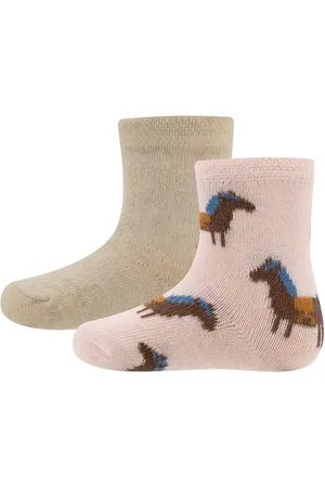 Ewers Socken Socken 2er Pack GOTS Pferde/Uni (2-Paar) - Verkäufer: Strümpfe GmbH