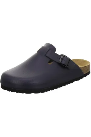 Afs 390050 Clogs Pantolette für Herren aus Leder mit Fußbett, Hausschuhe Made in Germany - Verkäufer: