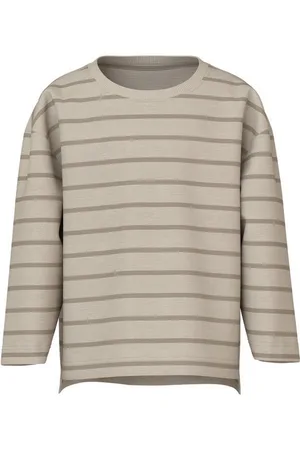 NAME IT Langarmshirt Gestreiftes Rundhals Tiefe Schultern NMMVOBY LS RLX TOP - Verkäufer: ARIZONAS