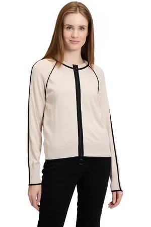 Betty Barclay Strickjacke Feinstrickjacke mit Strickdetails (1-tlg) Paspel