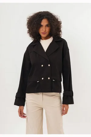 Fresh Lions Trenchcoat Helena mit stylischem Reverskragen