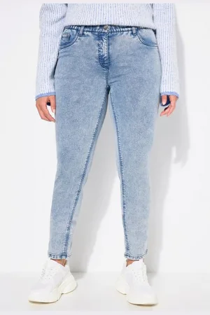 Ulla Popken Regular-fit-Jeans Jerseyjeans Sarah schmales Bein Komfortbund - Verkäufer: Popken Fashion Group