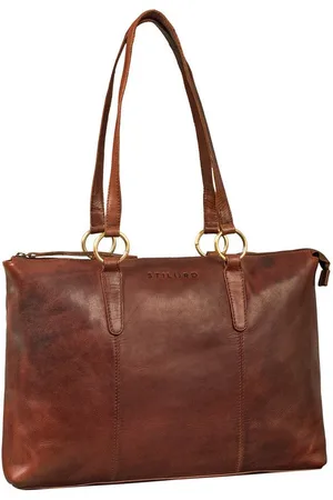 STILORD Handtasche "Pelin" Große Shopper Echt Leder mit vielen Fächern Damen 16 Zoll - Verkäufer: Leder