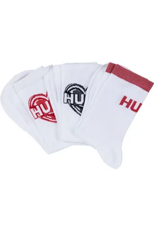 HUGO BOSS Sportsocken 3P QS VALENTINE CC W (Packung, 3er Pack) sind mit Logos im Valentinstags-Look versehen