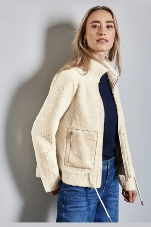 Street one Jackenblazer mit Shearling-Details