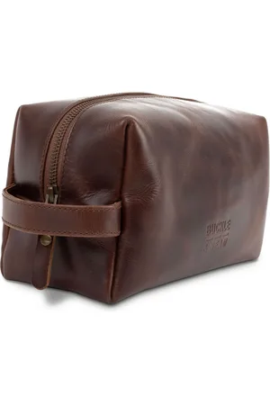 Buckle & Seam Kulturbeutel Blu Washbag, aus echtem Rindsleder - Verkäufer: modeherz
