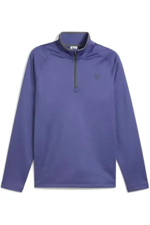 PUMA Longsweatshirt Layer Waffle Fleece 1/4-Zip Violett Herren UK XXXL - Verkäufer: Svens Golfshop GmbH