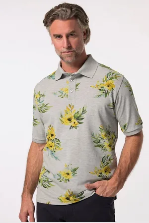 Boston Park Poloshirt Poloshirt Halbarm Piqué Alloverprint - Verkäufer: Popken Fashion Group