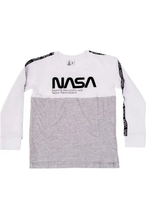 Nasa T-Shirt Langarm-T-Shirt für Jungen, 100% Baumwolle, Größen 134–164 - Verkäufer: kaufhaus-chemnitz