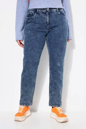 Ulla Popken Regular-fit-Jeans Boyfriend-Jerseyjeans weites Bein Komfortbund - Verkäufer: Popken Fashion Group
