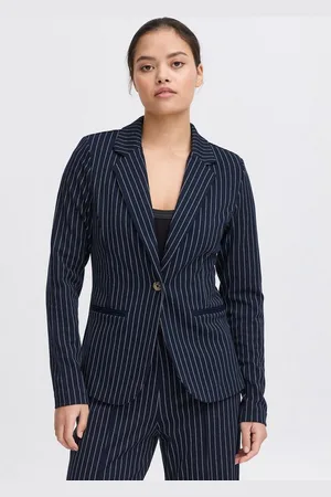 Ichi Kurzblazer IXKATE PINSTRIPED BL stylischer Blazer mit Streifen - Verkäufer: meinemarkenmode