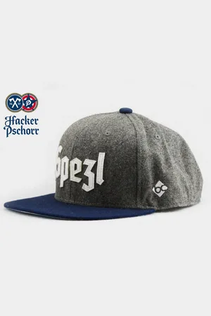 Bavarian Couture Snapback Cap Hacker-Pschorr Spezl Snapback (Basecap, Basecap, Snapback Cap) “Himmel der Bayern”-Print auf der Schirmunterseite - Verkäufer: stuff-style