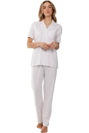 Pastunette Schlafanzug Damen Pyjama geknöpft kurzer Arm (2 tlg) Baumwolle - Verkäufer: HELLER-SHOES
