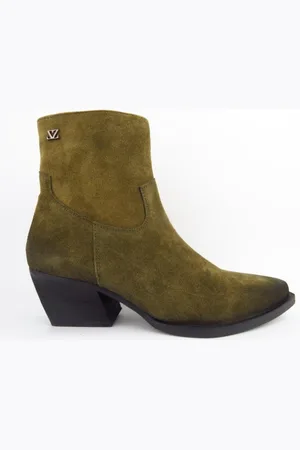 Lazamani Khaki Stiefelette Schuhhaus Otto Cronauer
