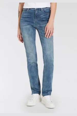 ARIZONA Gerade Jeans Ultra-Stretch normale Passform, Comfort Fit, Used-Look-Waschung