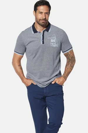 Jan Vanderstorm Poloshirt HERFINN mit großem Brustprint - Verkäufer: VANDERSTORM VENTURES