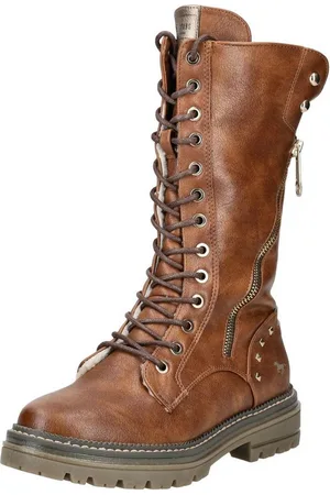 Mustang Stiefel Lederimitat Schnürstiefel - Verkäufer: S4S Commerce