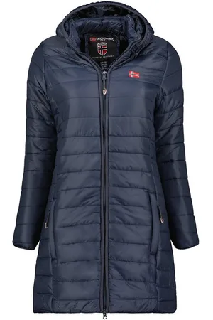 Geographical Norway Steppmantel Hochwertige Outdoorjacke ATIKA HOOD LONG (1-tlg) Outdoor Steppjacke Parka Lange Mit Kapuzenjacke Steppmantel - Verkäufer: Brandiing