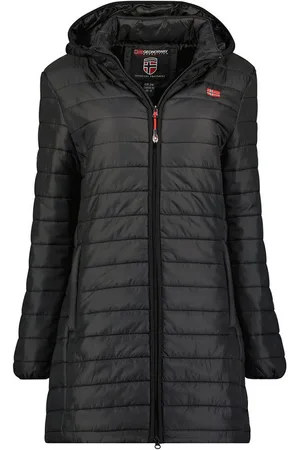 Geographical Norway Steppmantel Hochwertige Outdoorjacke ATIKA HOOD LONG (1-tlg) Outdoor Steppjacke Parka Lange Mit Kapuzenjacke Steppmantel - Verkäufer: Brandiing