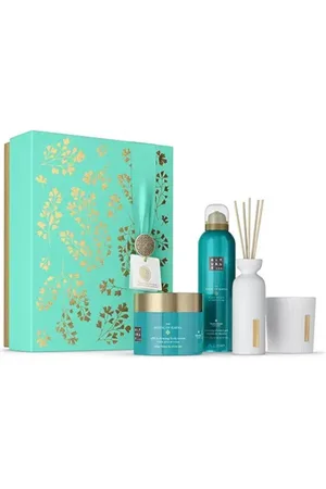 Rituals Pflege-Geschenkset Von Karma 4 tlg: Gel 200 ml, Stäbchen 70 ml, Creme 200 ml,Kerze 140 g - Verkäufer: Samrah Fatima