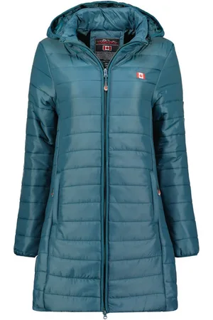 Geographical Norway Steppmantel Hochwertige Outdoorjacke ATIKA HOOD LONG (1-tlg) Outdoor Steppjacke Parka Lange Mit Kapuzenjacke Steppmantel - Verkäufer: Brandiing