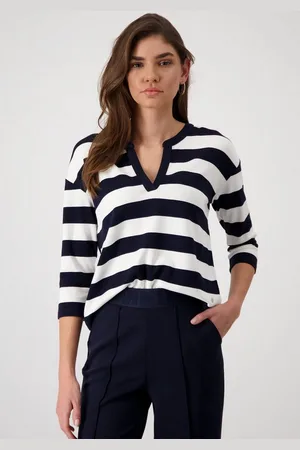 monari Sweatshirt mit Blockstreifen