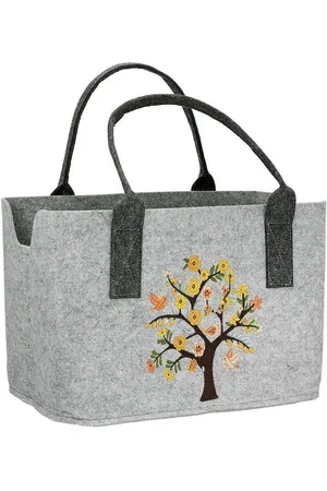 Mf Next Com Shopper Filztasche Blütezeit – Bestickte Einkaufstasche mit Vogelmotiv (1-tlg) - Verkäufer: Megafuchs Versandhandel