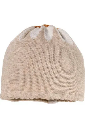 maximo Strickmütze für Babys mit zauberhaftem Margariten-Design.