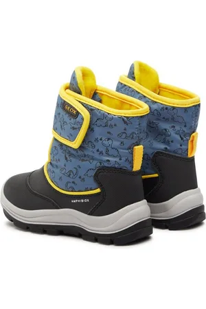 Geox Schneeschuhe Schneeschuhe B Flanfil Boy B Abx B263VE 0CEFU C4K2V S Dk Avio/Yellow - Verkäufer: Modivo_de