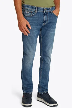 Tommy Hilfiger Gerade Jeans SCANTON SLIM BI0234 Mit Markenlabel aus Leder hinten