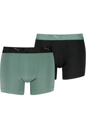 PUMA Boxershorts MEN SPORT MICROFIBER BOXERS 2P (Packung, 2er Pack) mit Logo-Bund