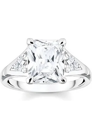 Thomas Sabo Fingerring Ring Weiße Steine Silber (Set) - Verkäufer: Diademita