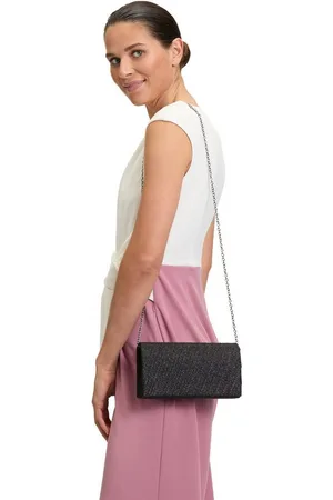 Vera Mont Abendtasche Clutch-Tasche im Glitzer-Look, Falten
