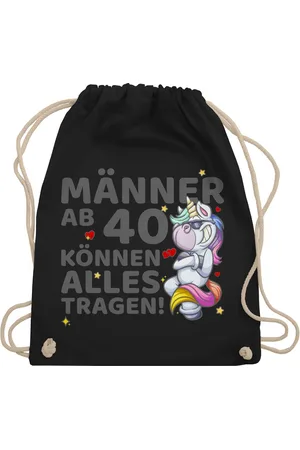 Shirtracer Turnbeutel Männer ab 40 können alles tragen Einhorn I 40er Geburtstag Männer I Vi, 40. Geburtstag - Verkäufer: