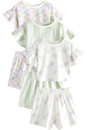 Next Pyjama Kurzer Pyjama 100 % Baumwolle, 3 Stk. (6 tlg) - Verkäufer: Germany GmbH