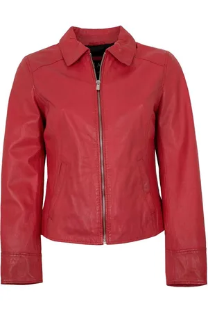 Jilani Lederjacke Elodi - Damen Lederjacke Lammnappa hellrot - Verkäufer: Lederjacken24