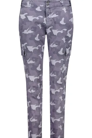 monari 2-in-1-Hose Cargohose mit Camouflage-Muster smoked purple gemustert - Verkäufer: Lieblingsstücke