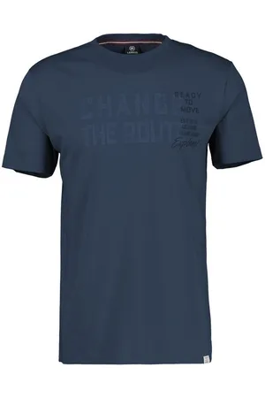 Lerros T-Shirt Unifarbenes T-Shirt mit Print
