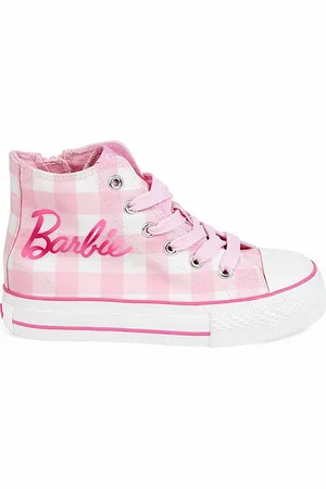 Barbie High Top Karo Sneaker hochgeschnittene Kinder Freizeitschuhe aus Baumwolle Gr. 30 - 35 - Verkäufer: Starkids Licensed Brands and more