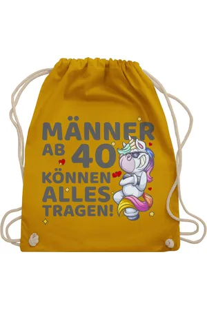 Shirtracer Turnbeutel Männer ab 40 können alles tragen Einhorn I 40er Geburtstag Männer I Vi, 40. Geburtstag - Verkäufer: