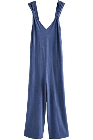 Next Jumpsuit Jumpsuit V-Ausschnitt, weites Bein 100 % Baumwolle (1-tlg) - Verkäufer: Germany GmbH