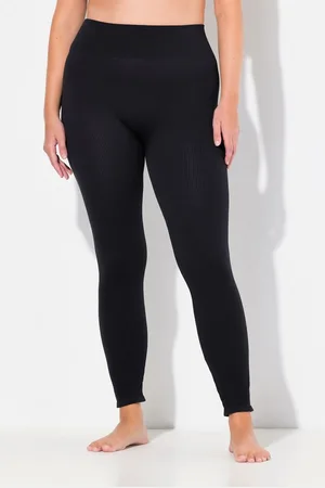 Ulla Popken Feinstrumpfhose Strumpf-Leggings Rippjersey breiter Bund - Verkäufer: Popken Fashion Group