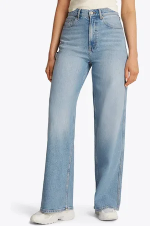 Tommy Hilfiger Weite Jeans Claire High Rise mit Logo-Badge