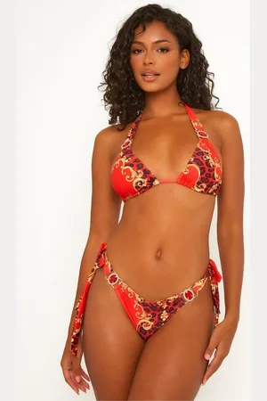 Moda Minx Bikini-Hose Bella Vita mit seitlicher Bindung und tollem Muster