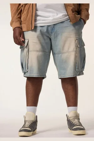 STHUGE Bermudas Jeans-Bermuda Baggy Fit Cargotaschen bis 72 - Verkäufer: Popken Fashion Group