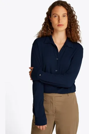 Tommy Hilfiger Klassische Bluse CASUAL BTN DOWN SHIRT LS mit Metalllabel