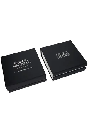 Giorgio Martello Silberkette diamantierte Kordelkette, Silber 925